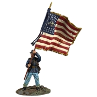 Union 83rd Pennsylvania Reserve Flagbearer with State Colors