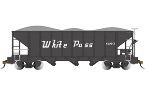 26573 Spectrum On30 3 Bay Hopper - White Pass & Yukon #680