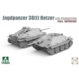 German WWII Jagdpanzer 38(t) Hetzer w/ interior, Late Production