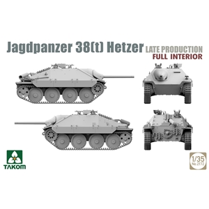 German WWII Jagdpanzer 38(t) Hetzer w/ interior, Late Production