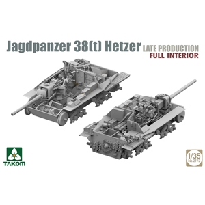 German Army WWII Jagdpanzer 38(t) Hetzer Late Light Tank w/Interior