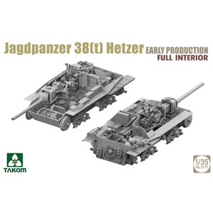 German WWII Jagdpanzer 38(t) Hetzer w/ interior, Early Production