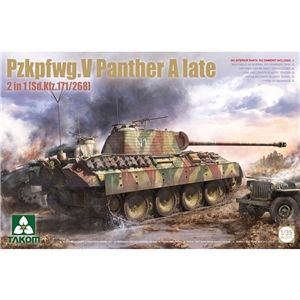 German Army WWII PzKpfw V Panther A Late 171/268 Medium Tank 2 in 1