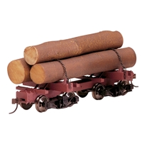 Skeleton Log Car – w/Resin Logs (3/Box)