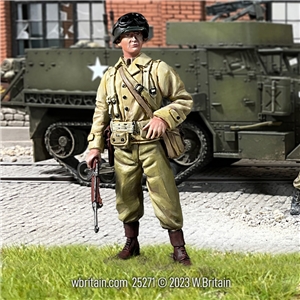 U.S. Armored Infantry Company Officer with M1 Carbine