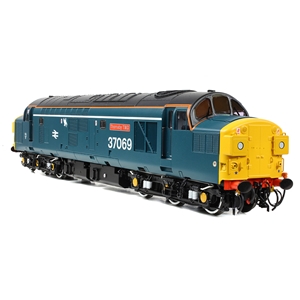 Class 37/0 Split Headcode 37069 'Thornaby TMD' BR Blue (White Stripe)