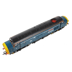 Class 37/0 Split Headcode 37069 'Thornaby TMD' BR Blue (White Stripe)