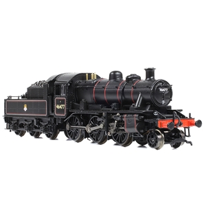 LMS Ivatt 2MT 46477 BR Lined Black (Early Emblem)