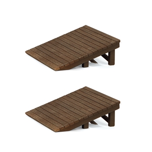 Wooden platform Ramps (x2)