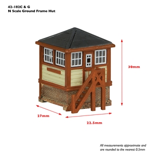 Ground Frame Hut Green and Cream