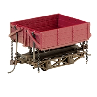 Wood Side-Dump Car - Oxide Red (3/Box)