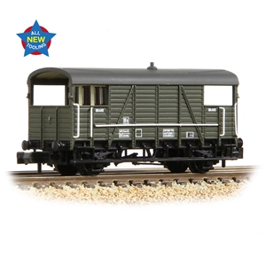 SE&CR 25T 'Dance Hall' Brake Van BR Departmental Olive Green