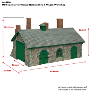 Narrow Gauge Blacksmith's and Wagon Workshop Green