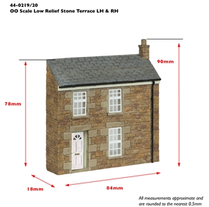 Low Relief Stone Terrace Right Hand Door Green