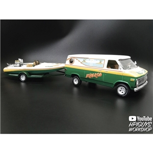 Aquarod Race Team (1975 Chevy Van, Drag/Ski Boat & Trailer)