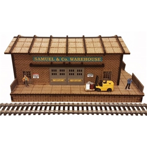 HO/OO Scale Warehouse w/Motorized Working Doors