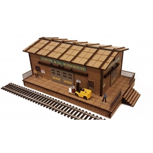 HO/OO Scale Warehouse w/Motorized Working Doors