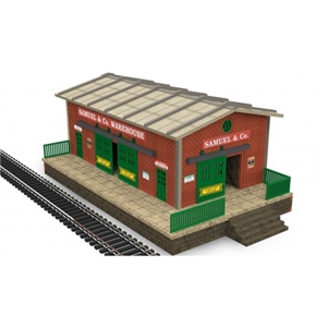 HO/OO Scale Warehouse w/Motorized Working Doors