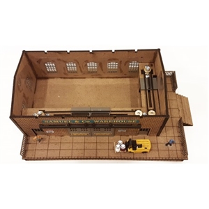 HO/OO Scale Warehouse w/Motorized Working Doors