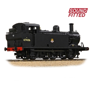 LMS Fowler 3F (Jinty) 47406 BR Black (Early Emblem)