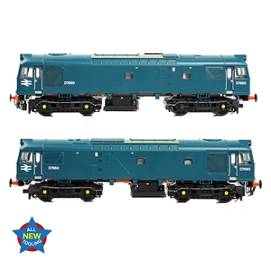 Class 25/3 D7660 BR Blue (Small Yellow Panels)