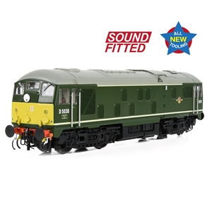 32-415SF Class 24/0 D5036 Disc Headcode BR Green (Small Yellow Panels) sound fitted view 02