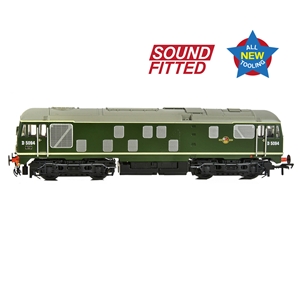 32-443SF Class 24/1 D5094 Disc Headcode BR Green (Late Crest) SOUND FITTED Side View 01