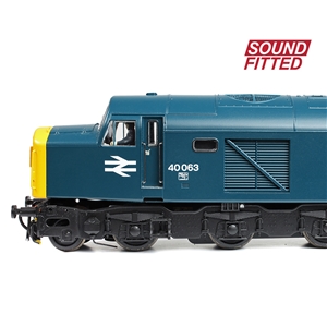 32-490SF - Class 40 Centre Headcode (ScR) 40063 BR Blue SOUND FITTED - 1