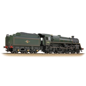 32-511 BR Standard 5MT BR1G Tender 73051 BR Lined Green (Late Crest) Weathered - Rear