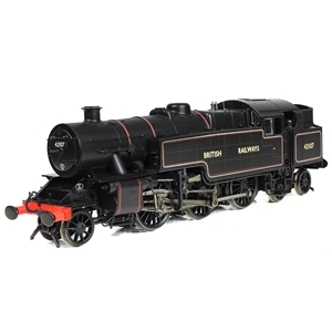 32-883 LMS Fairburn Tank 42107 BR Lined Black (British Railways) Angle 01