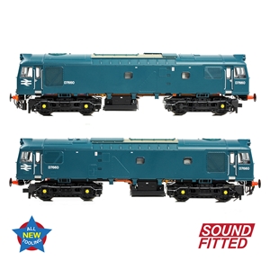 Class 25/3 D7660 BR Blue (Small Yellow Panels)