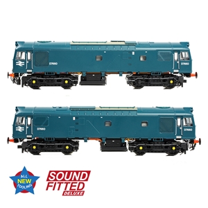 Class 25/3 D7660 BR Blue (Small Yellow Panels)