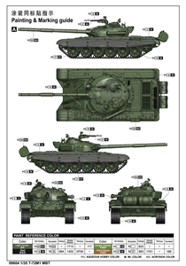 Soviet Army T-72M1 Main Battle Tank