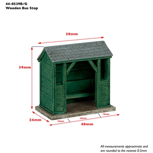 Wooden Bus Stop Brown