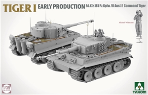 German Army Tiger I Early Command Tank w/ Wittman figure