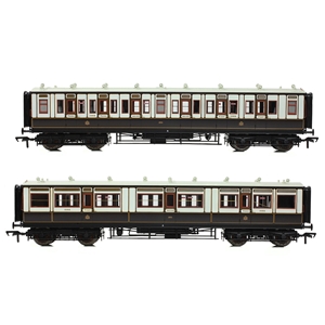LNWR 50ft Arc Roof Tri-Composite Corridor LNWR Dark Claret & White