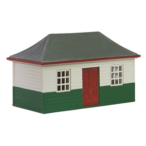 Wooden Pagoda Shed White & Green