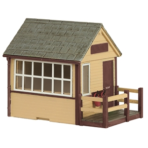 Narrow Gauge (OO9) Signal Cabin Brown