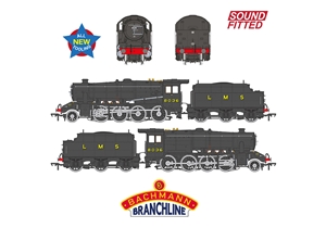 35-225SF LMS 8F with Riveted Tender 8036 LMS Black