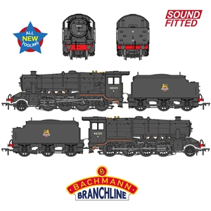 35-230SF LMS 8F with Welded Tender 48305 BR Black (Early Emblem)