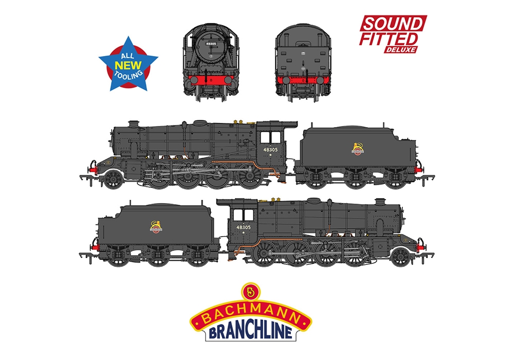 Bachmann Europe plc - LMS 8F with Welded Tender 48305 BR Black (Early ...