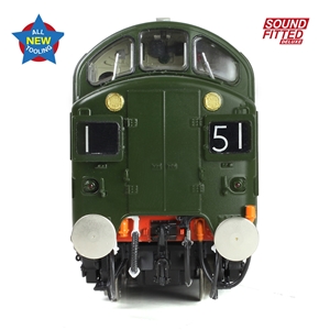 35-302SFX Class 37/0 Split Headcode D6710 BR Green (Late Crest)  SOUND FITTED DELUXE -9