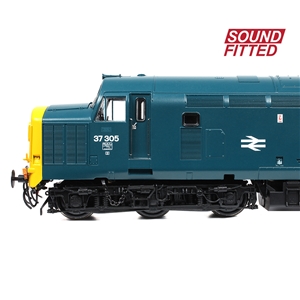 35-303SF - Class 37/0 Centre Headcode 37305 BR Blue SOUND FITTED - 1