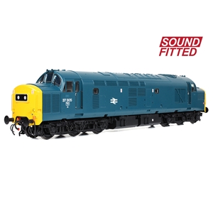 35-303SF - Class 37/0 Centre Headcode 37305 BR Blue SOUND FITTED - 6