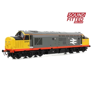 35-305SFX Class 37/0 Centre Headcode 37371 BR Railfeight (Red Stripe) SOUND FITTED DELUX-1