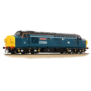 Class 37/0 Split Headcode 37069 'Thornaby TMD' BR Blue (White Stripe)