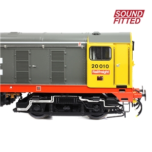 35-357ASF - Class 20/0 Disc Headcode 20010 BR Railfreight (Red Stripe) SOUND FITTED - 3
