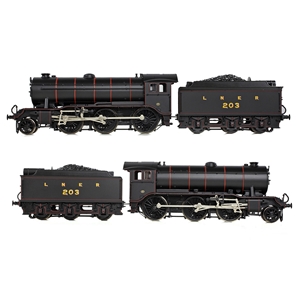 LNER K3 Flared Tender 203 LNER Lined Black