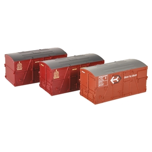 36-004A Type BD Containers BR Bauxite (x1) & BR Crimson (x2)