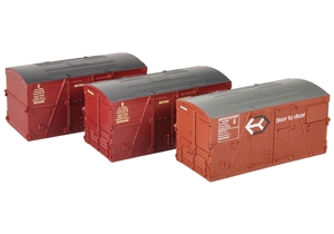 36-004A Type BD Containers BR Bauxite (x1) & BR Crimson (x2)